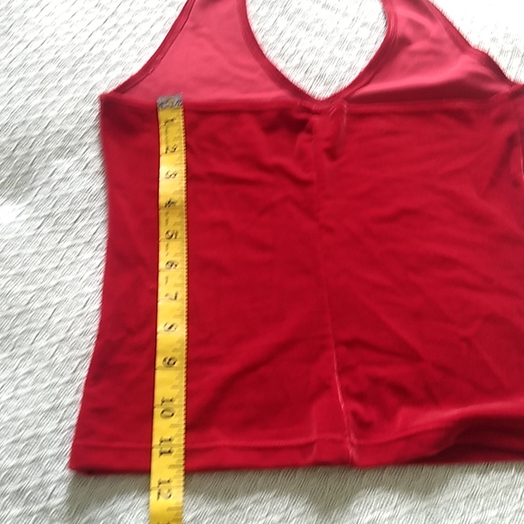 Vintage red velvet halter top!❤️ - Picture 6 of 9